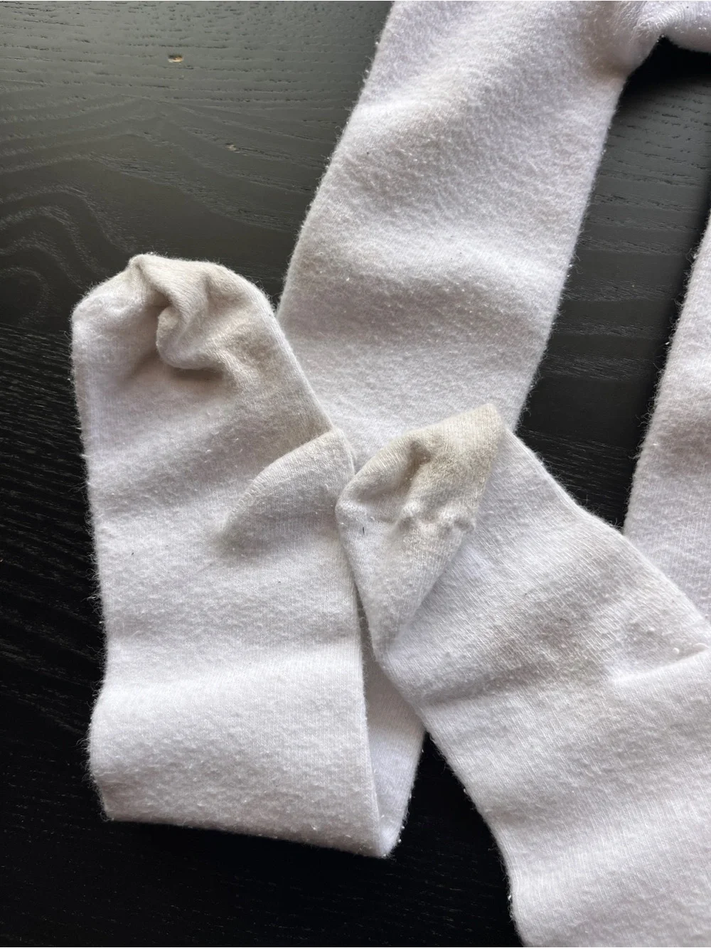 Tights white knit